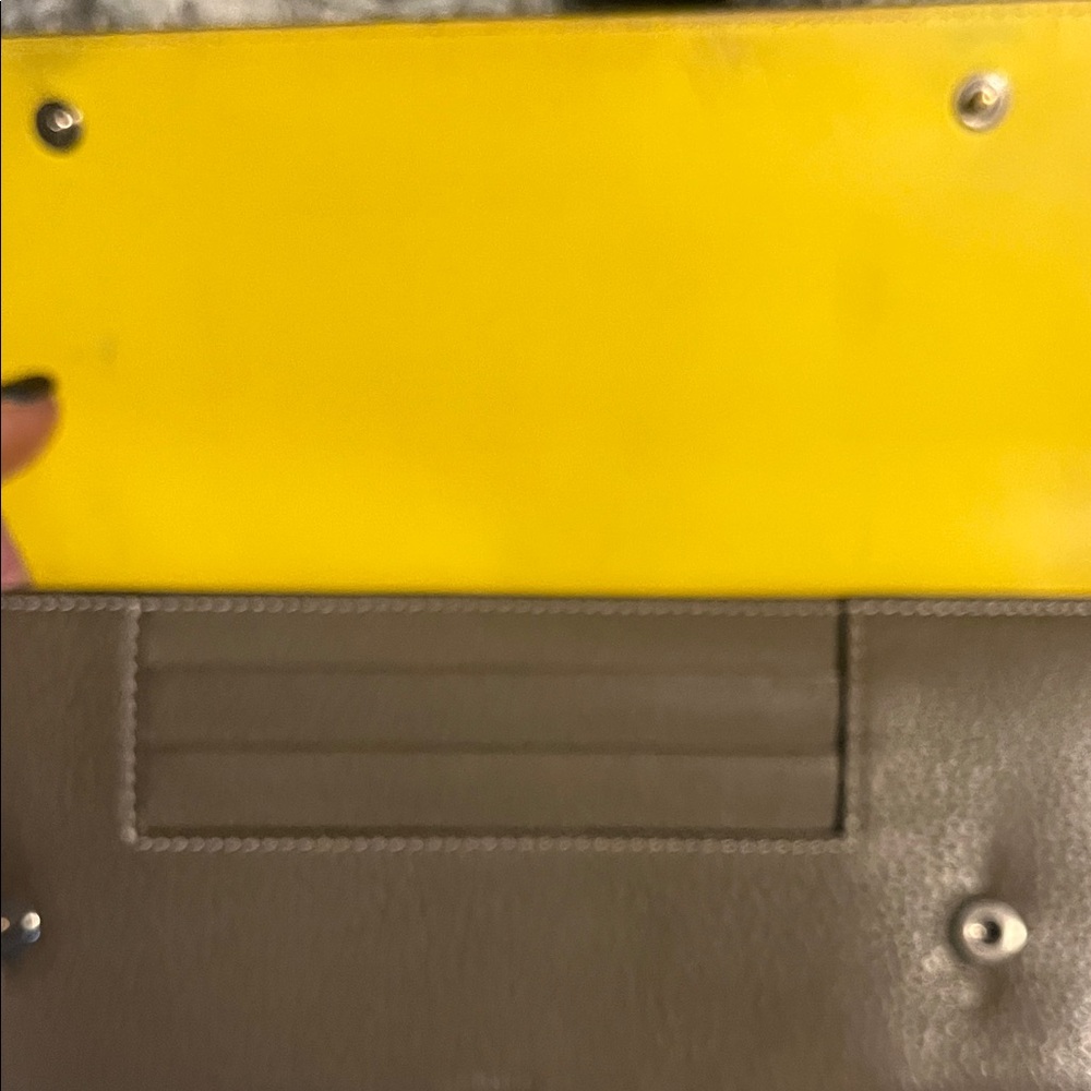 Luxury Celine Long Taupe Leather Wallet - Picture 3 of 16